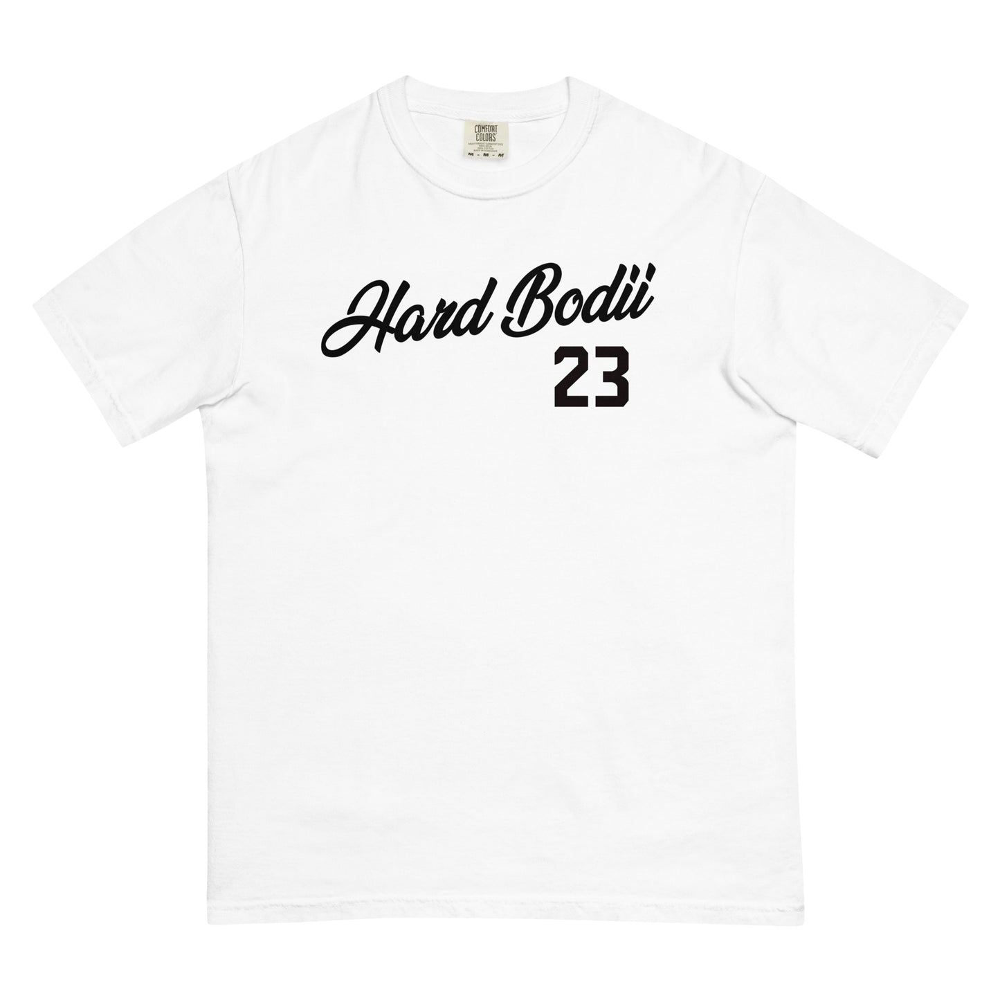 Hard Bodii Number 23 Legends Men’s T-Shirt in White - Front View
