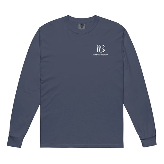 Hard Bodii Blue Long Sleeve Tee for Men