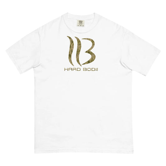 Product mockupHard Bodii Recon T-Shirt featuring a striking logo design on a white tee.