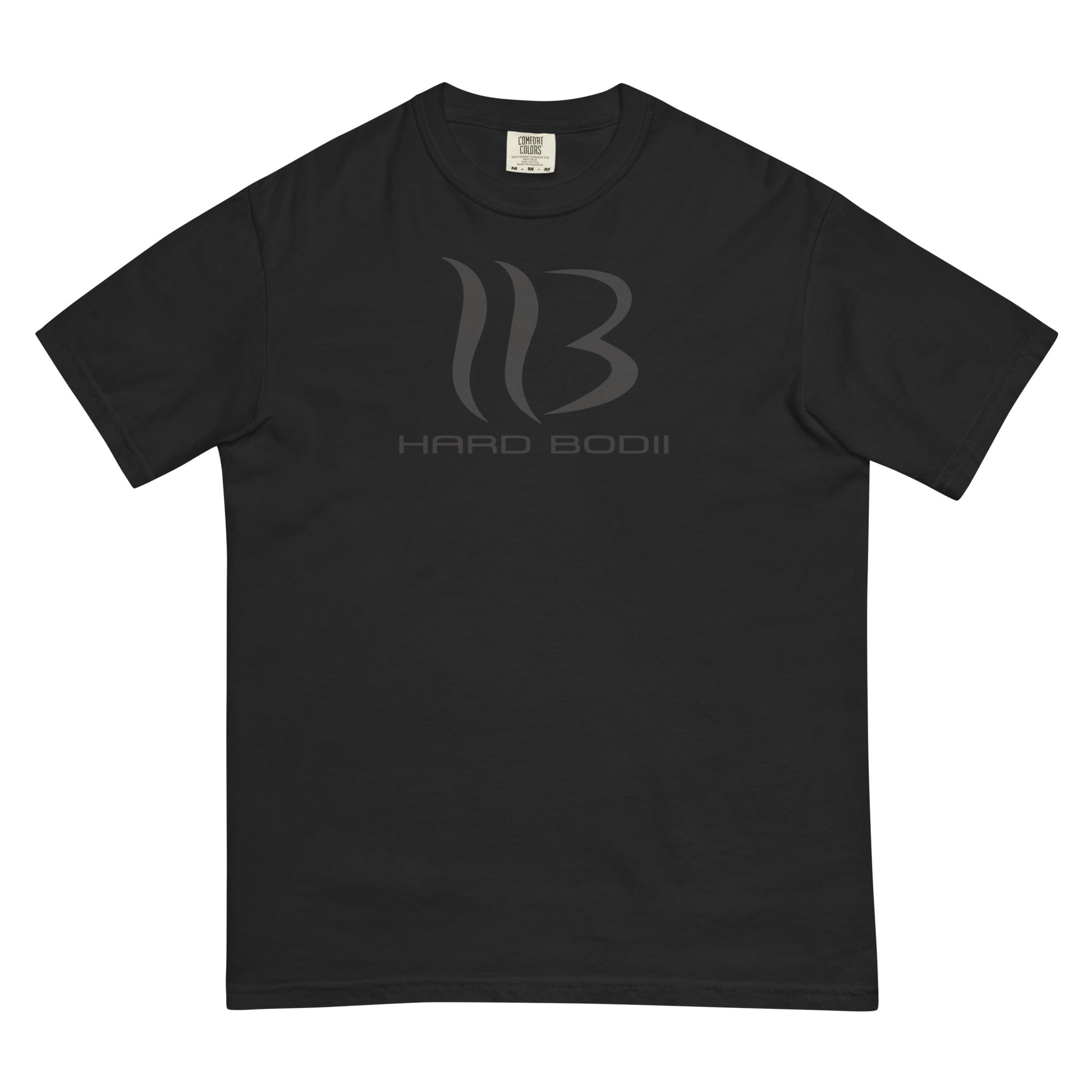 Hard Bodii Men’s Classic Fit T-Shirt in Black - Front View