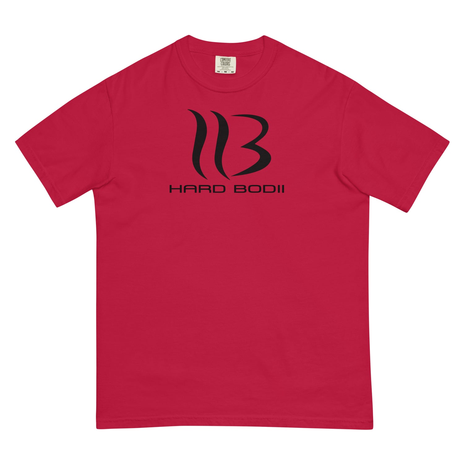 Hard Bodii Men’s Classic Fit T-Shirt in Red - Front View