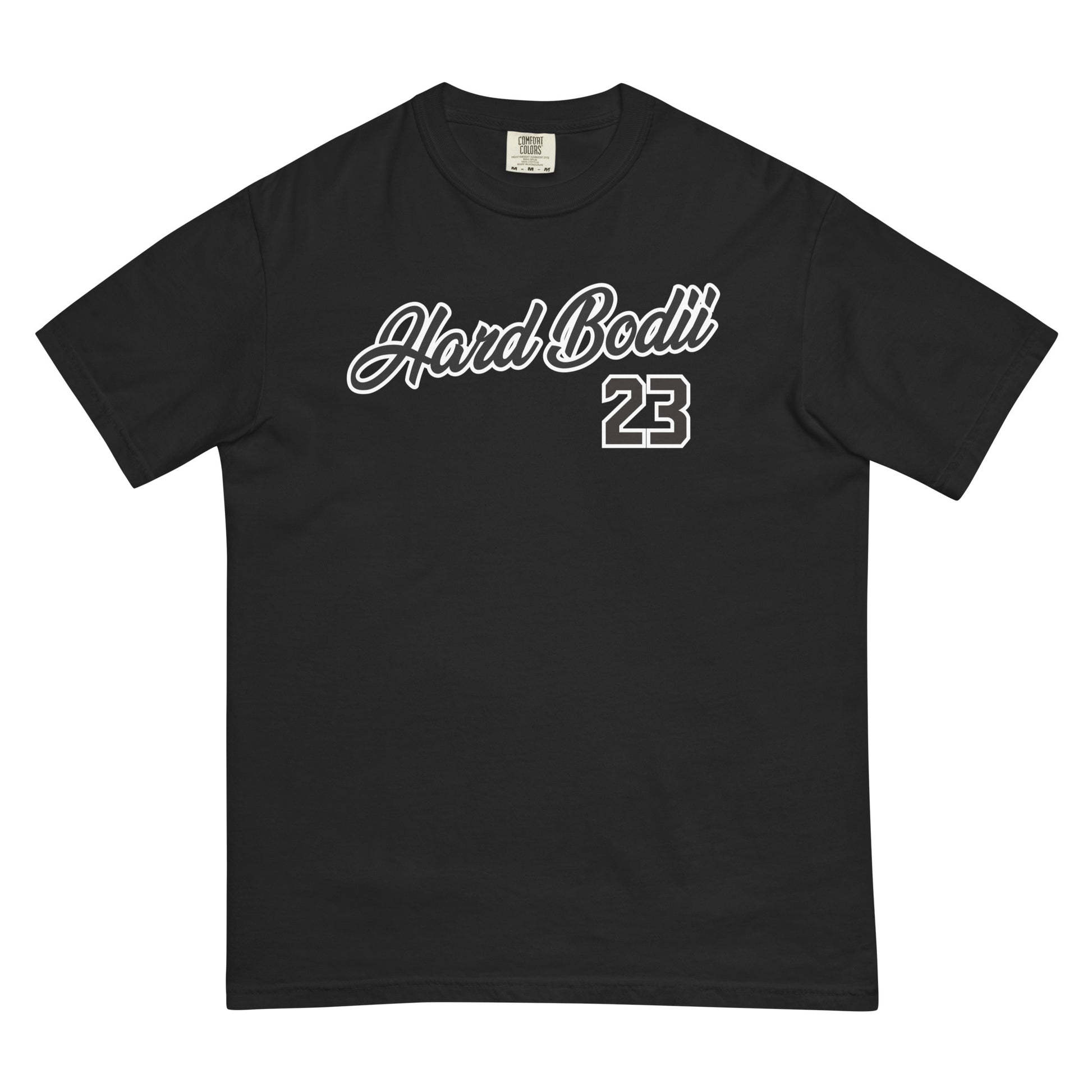 Hard Bodii Number 23 Legends Men’s T-Shirt in Black - Front View