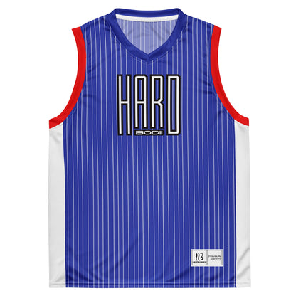 Hard Bodii Basketball Blue Jersey
