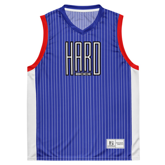 Hard Bodii Basketball Blue Jersey