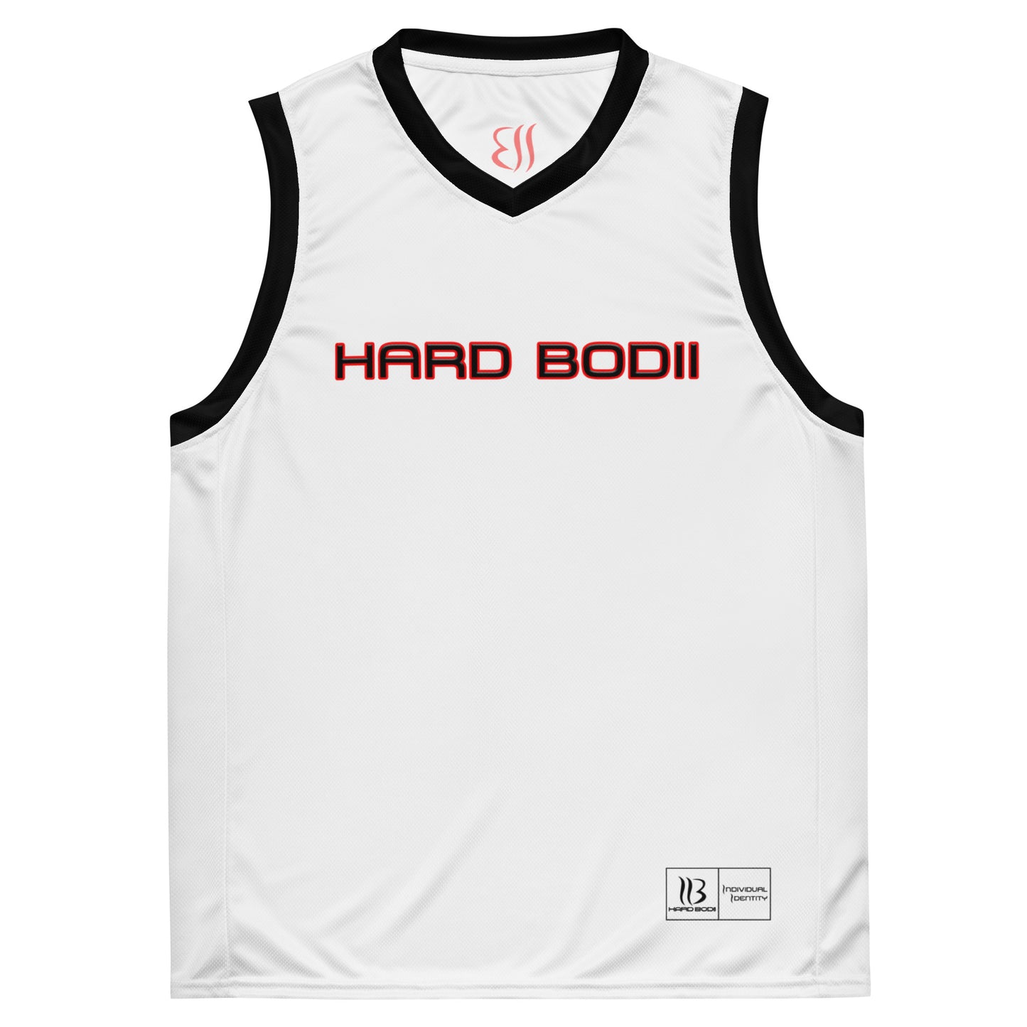 Hard Bodii Basketball Jersey White