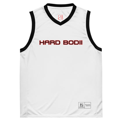 Hard Bodii Basketball Jersey White